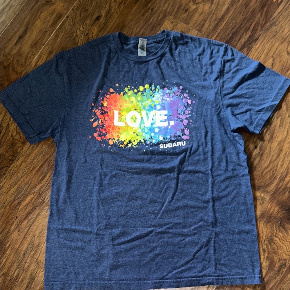 Subaru Multicolor Love Graphic T-Shirt